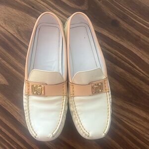 Louis Vuitton Lombok pearl patent leather driving loafers